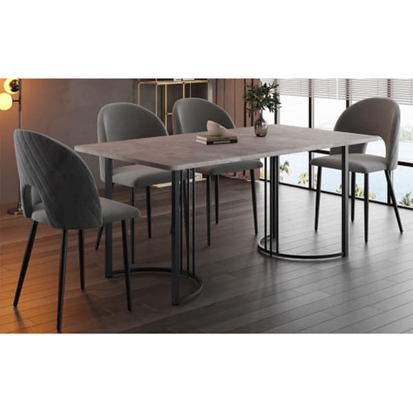 Matbordset (bord 140 x 80 cm med 4 stolar) Kökstabell
