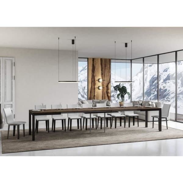 Bord Everyday Evolution Dessus Noyer 90x120 ramverk Allongée 380 Anthracite