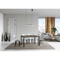 Miniatyrbild 1 av 4: Bord Everyday Evolution Dessus Noyer 90x120 ramverk Allongée 380 Anthracite