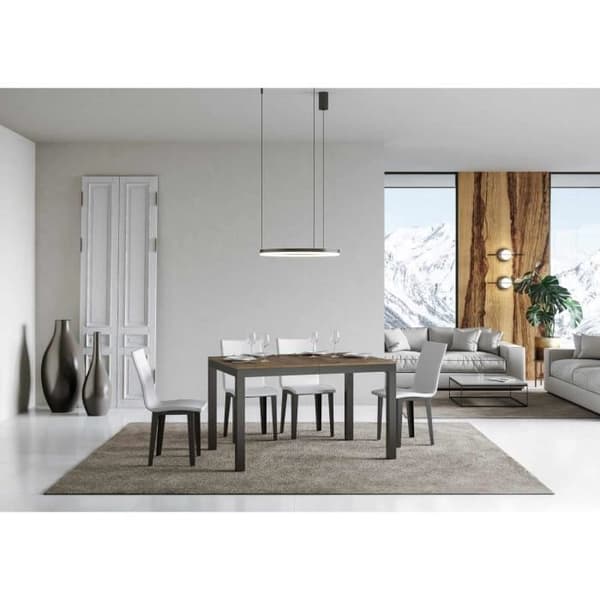 Bord Everyday Evolution Dessus Noyer 90x120 ramverk Allongée 380 Anthracite
