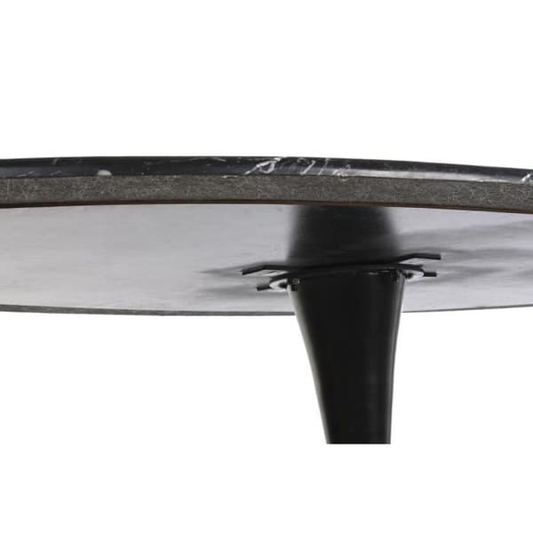 Matsalsbord - Svart marmor - 180x100x76cm - Metall