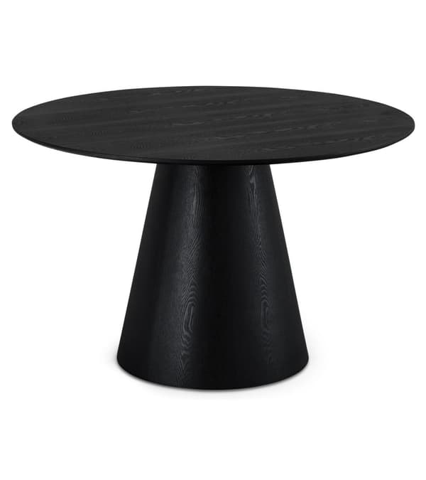 Rootz Matbord - Runt bord - Modernt matbord - Elegant ekfaner - Slitstark MDF-konstruktion - Mysig Atmosfär - 120x120x76 cm