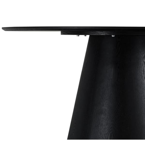 Rootz Matbord - Runt bord - Modernt matbord - Elegant ekfaner - Slitstark MDF-konstruktion - Mysig Atmosfär - 120x120x76 cm