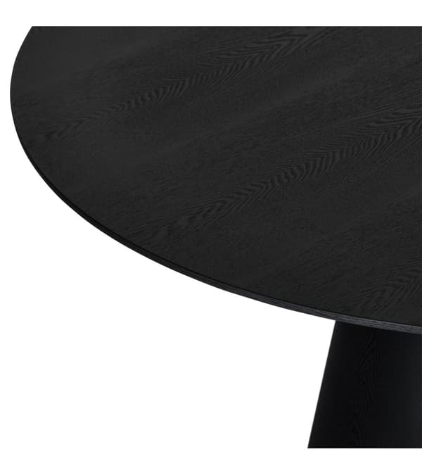 Rootz Matbord - Runt bord - Modernt matbord - Elegant ekfaner - Slitstark MDF-konstruktion - Mysig Atmosfär - 120x120x76 cm