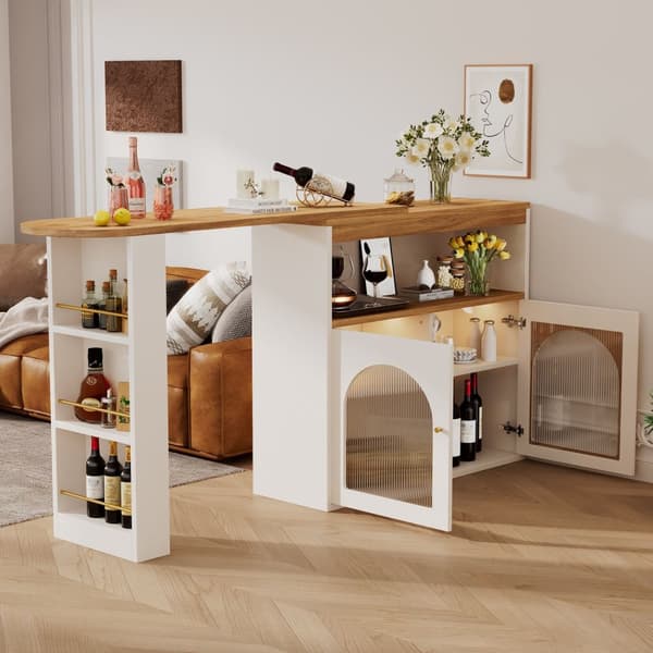 Rootz Extendable Bar Table - Roterande matbord - Spacebesparing Tabell - Lagringslösning - 138-193 × 39 × 105 cm