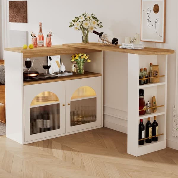Rootz Udvidelig barbord - Roterende spisebord - Rumbesparende bord - Opbevaringsløsning - 138-193 × 39 × 105 cm