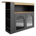 Miniatyrbild 8 av 10: Rootz utdragbar barbord - matbord - roterande bord - LED -lätta remsor - 138-193 × 39 × 105 cm - gott om lagringsutrymme