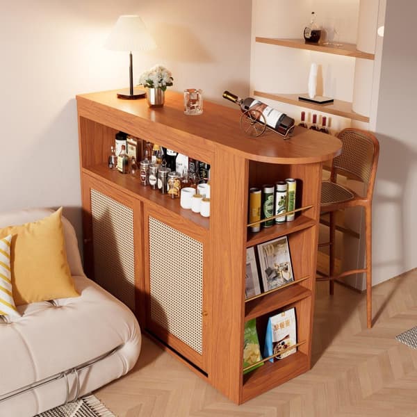 Rootz utdragbar stångbord - mångsidig tabell - multifunktionell tabell - justerbara hyllor - 138-193 × 39 × 104 cm
