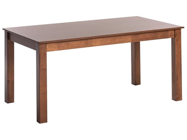 Uttrekkbart spisebord Mørkt tre MDF Gummitre 160/240 x 90 cm Rektangulær form Naturlig finish Minimalistisk og skandinavisk stil Kjøkkenbord