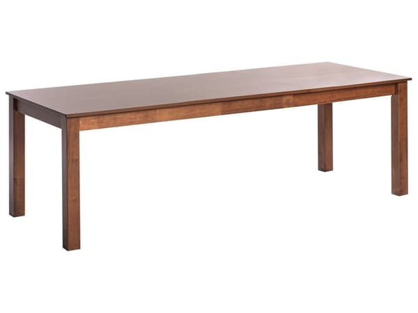 Uttrekkbart spisebord Mørkt tre MDF Gummitre 160/240 x 90 cm Rektangulær form Naturlig finish Minimalistisk og skandinavisk stil Kjøkkenbord