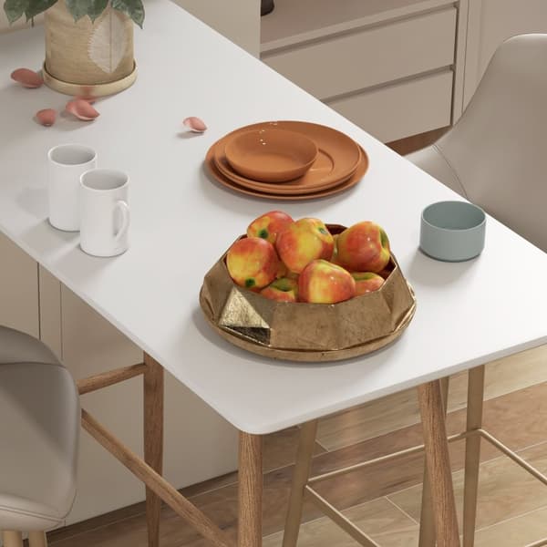 Rootz Rectangular Bar Table - Pub Table - Tall Table - Easy Assembly - 120 x 60 x 98 cm - Rymdräddande design