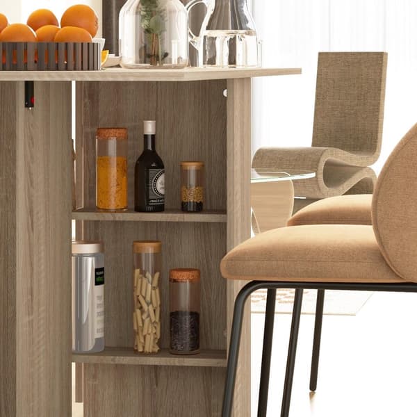 Rootz foldningsbord med hjul - Mobil spisebord - Sammenfoldelig skrivebord - Rumbesparende design - 140 x 80 x 74 cm