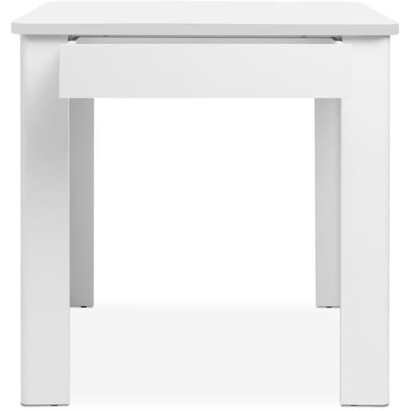 OSLO Bord - Rektangulärt - 4 personer - 80 x 77 x 80 cm - Vit
