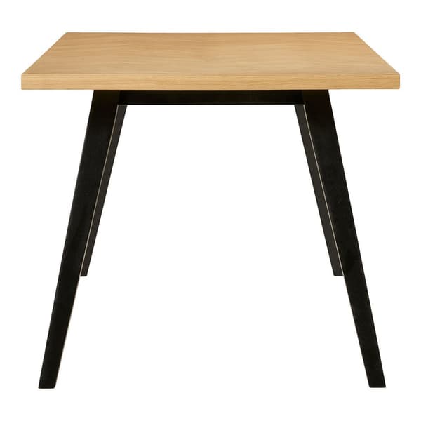 Amora spisebord med sildebensmønster, forberedt til tillægsplader 90x200 egefiner.