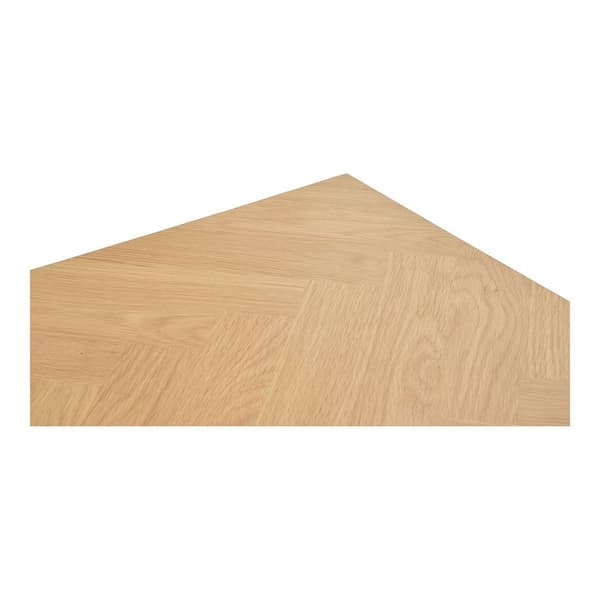 Amora spisebord med sildebensmønster, forberedt til tillægsplater 90x200 eikefiner.