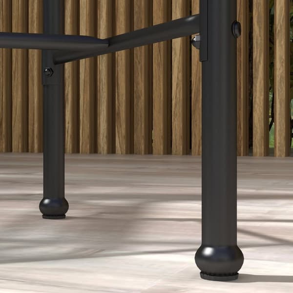 Rootz 3 -delt højt bordsæt - Bohemian Design - Bistro Set - Holdbar og stilfuld - 60x60x100cm Tabel - 47x61x100cm afføring - Metalfodstøtte