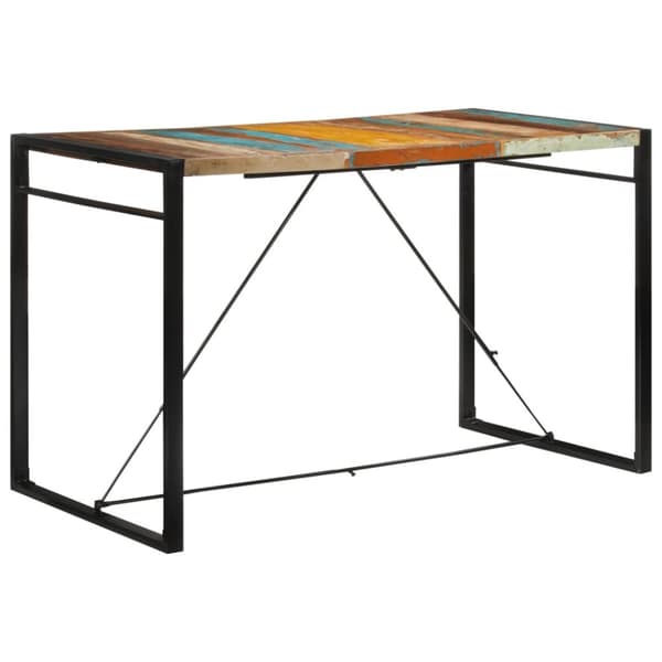 Barbord 175x90x110 cm massivt återvunnet trä