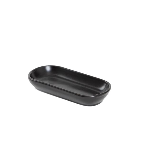 Tallrik | FAMELIO | oval svart | 16 cm | 725470