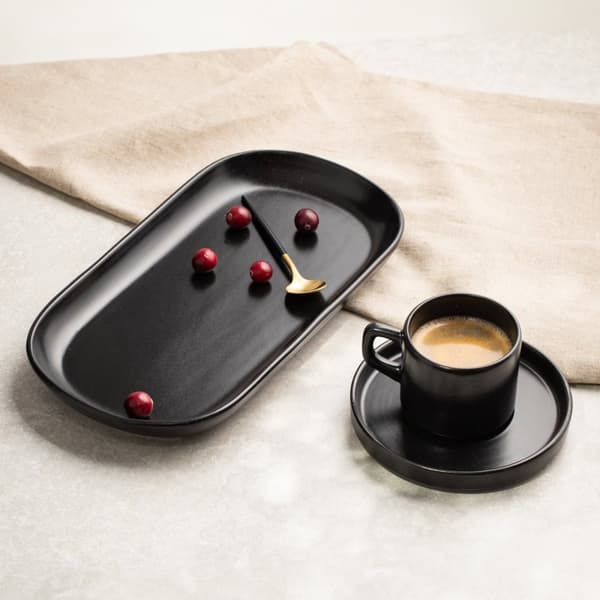 Vati | FAMELIO | soikea musta | 30 cm | 725494