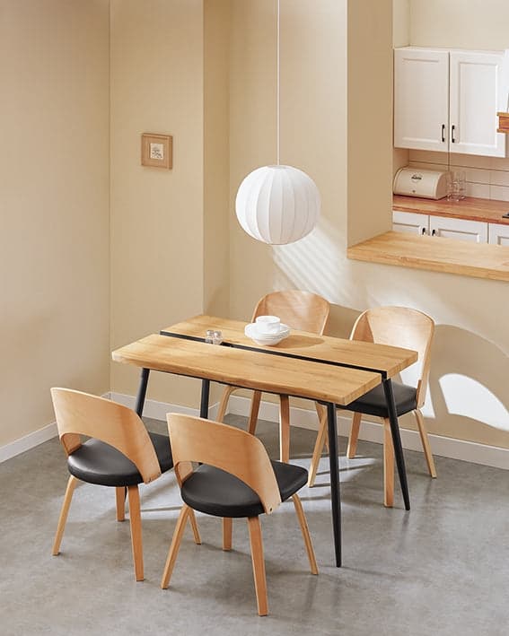 Rootz multifunktionellt bord - matbord - soffbord - hållbar MDF & metall - 120 cm x 75 cm x 78 cm - Stylsk & stabil design