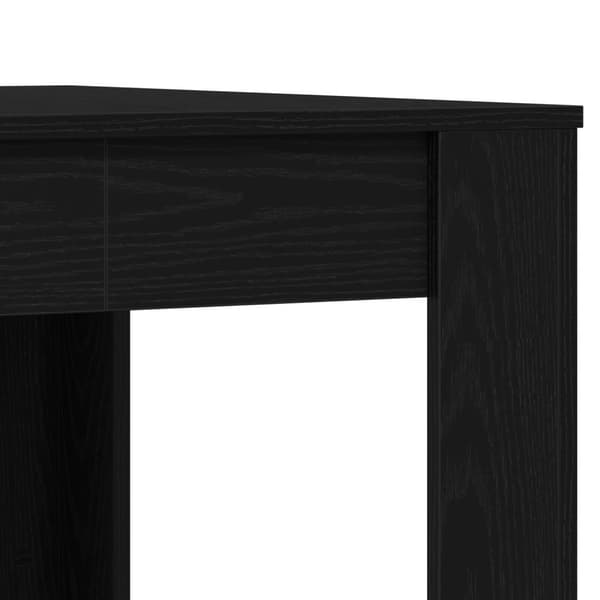 vidaXL Spisebord Sort egetræ Træ Medium Holdbart Spisebord