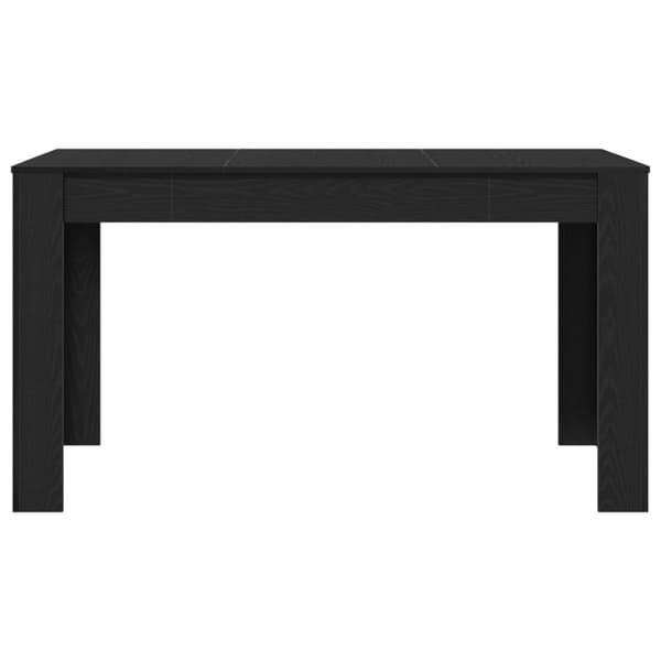 vidaXL Spisebord i svart eik 140x74,5x76 cm Ingeniørtre