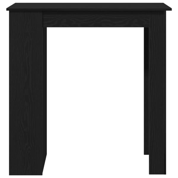 vidaXL Baaripöytä hyllyllä - Musta Tammi, 102x50x103.5 cm, Valmistettu Engineers-edestä