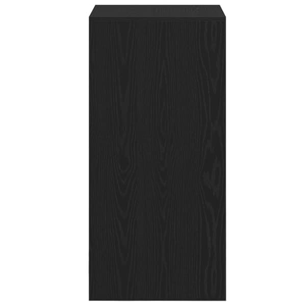 vidaXL Barbord Svart ek Massiv ek Höjd: 103,5 cm Barbord Rektangulärt