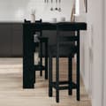 Miniatyrbillede 5 af 10: vidaXL Vægbar Bord Sort Eg Træ Standard Holdbar Barbord Rektangulær