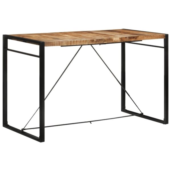 vidaXL Barbord 175x90x110 cm massivt grovt mangoträ
