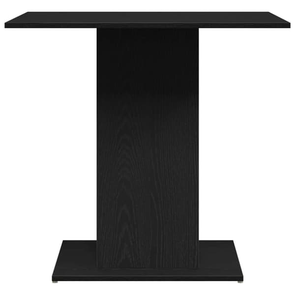 vidaXL Matbord svart ek 80x80x75 cm konstruerat trä