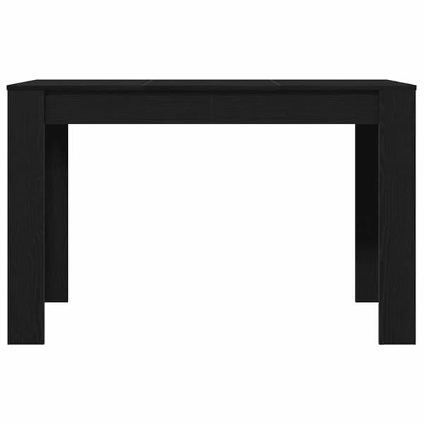 vidaXL Spisebord svart eik 120x60x76 cm konstruert tre
