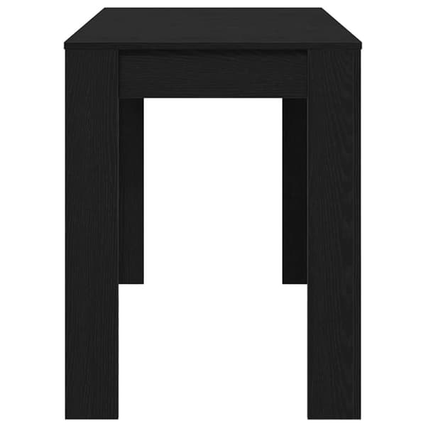 vidaXL Spisebord svart eik 120x60x76 cm konstruert tre