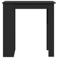 Miniatyrbilde 6 av 11: vidaXL Barbord med oppbevaring svart eik 102x50x103,5 cm