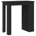 Miniatyrbilde 8 av 11: vidaXL Barbord med oppbevaring svart eik 102x50x103,5 cm