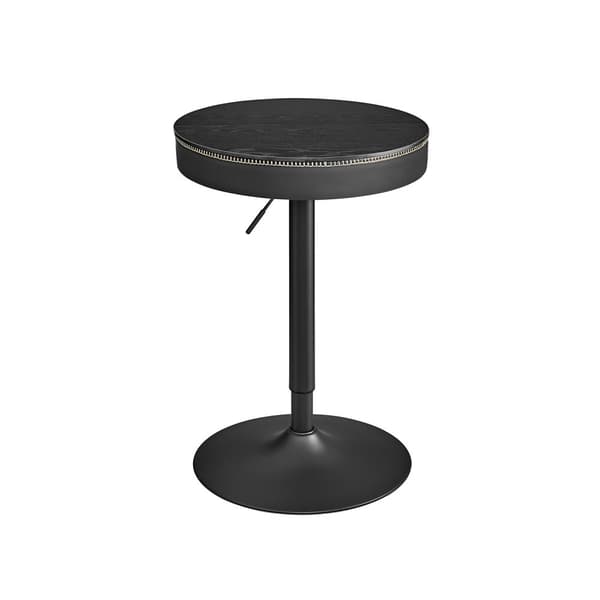 Baaripöytä, EKHO, 58,7x58,7x(83-105) cm, Eebenpuu-mustat.