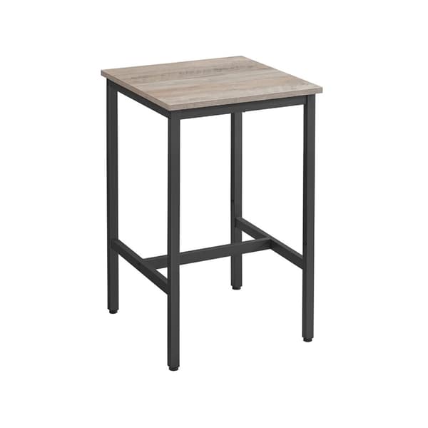 Bartisch, VASAGLE, 60 x 60 x 92 cm, Greige-Svart.