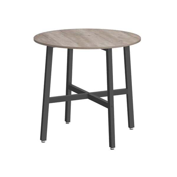Bord, VASAGLE Matbord litet, 80 x 75 cm, Vintagebrun-Svart.