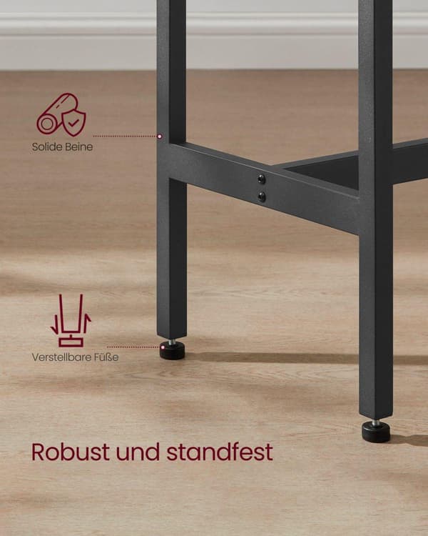 Bartisch, VASAGLE, 100x40x90 cm, Greige-svart