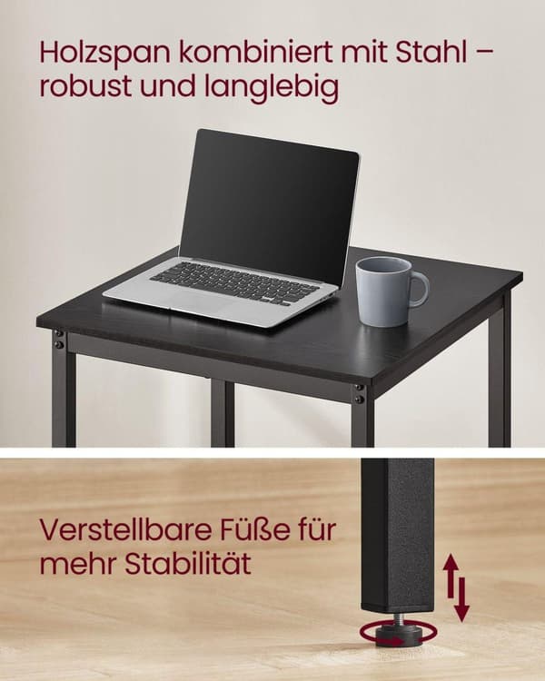 Bardisk, VASAGLE LBT025B02, 60x60x92 cm, Svart