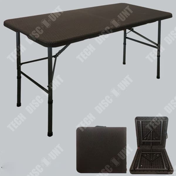 TD® Bärbart Utomhusmatbord 180*74*73,5 CM Enkelt hopfällbart bord Förvaring Matbord Matbord för hemmet