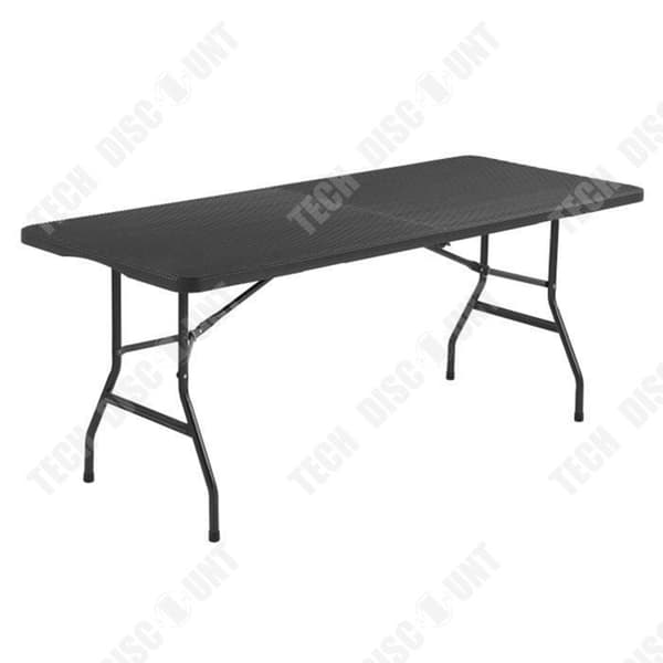 TD® Bärbart Utomhusmatbord 180*74*73,5 CM Enkelt hopfällbart bord Förvaring Matbord Matbord för hemmet