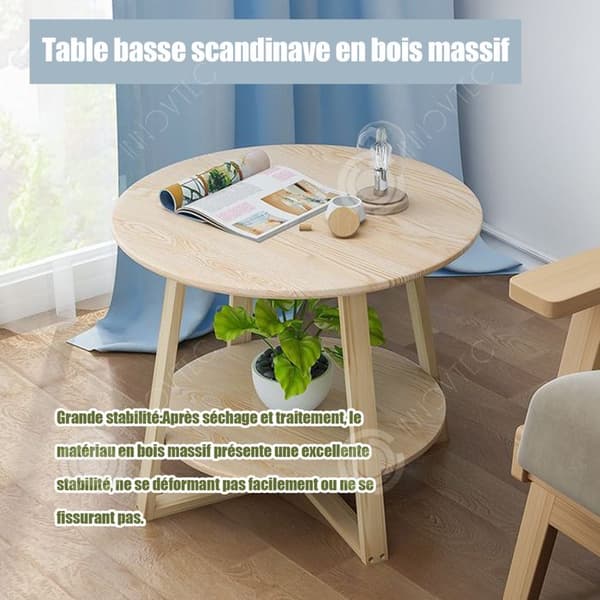 INN Runt vitt bord 50x50x50cm runt matbord runt matbord runt matbord design Skandinavisk stil runt bord