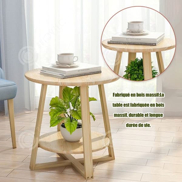 INN Runt vitt bord 50x50x50cm runt matbord runt matbord runt matbord design Skandinavisk stil runt bord