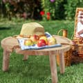 Miniatyrbild 2 av 4: TD® Utomhus fällbart bord mini picknickbord strand utomhusgrill fristående besök portabelt bord med skåp
