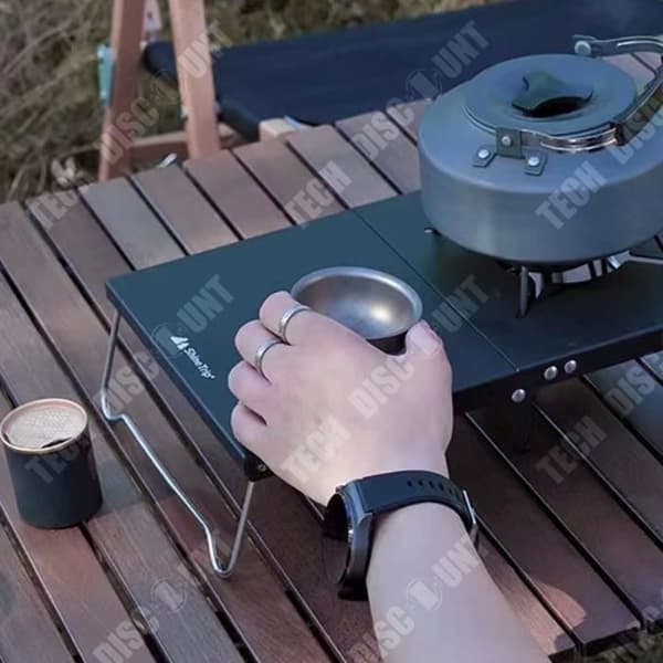 TD® Utomhus campingtält aluminiumlegering portabelt kort spisbord utomhus mini hopfällbart bord camping spis bord