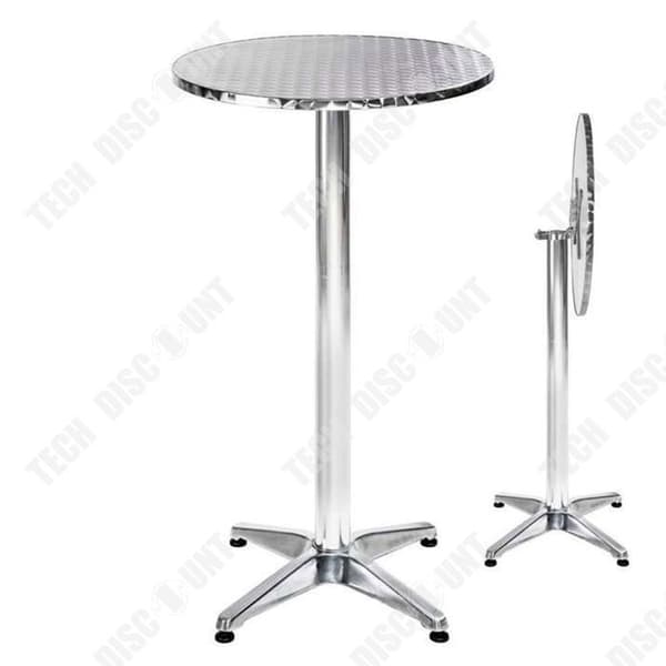 TD Runt Barbord 60*60*75-115 cm stående bistrobord runt matbord runt bord för hemlyftbart barbord