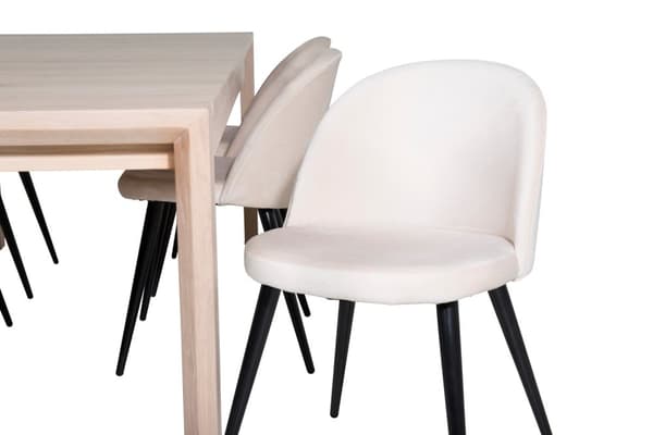 Matgrupp Slider med stolarna Velvet