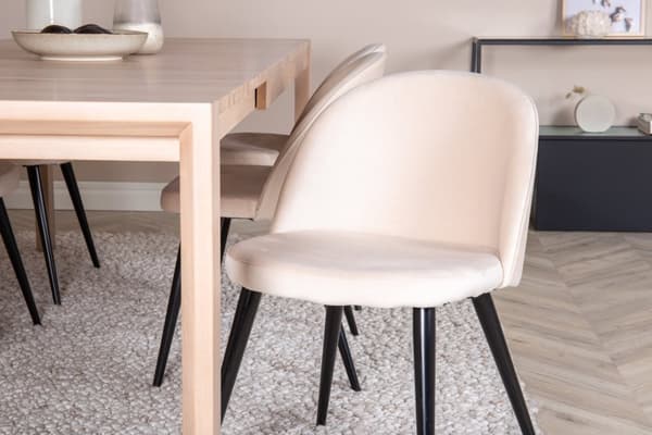Matgrupp Slider med stolarna Velvet