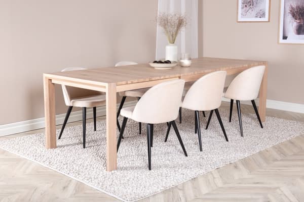 Matgrupp Slider med stolarna Velvet